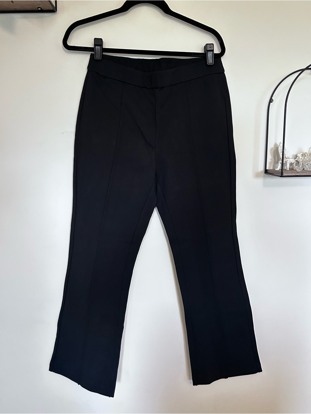 NWT J.Crew Factory Black Tall Ponte Cropped Pull On Pants Size 10T